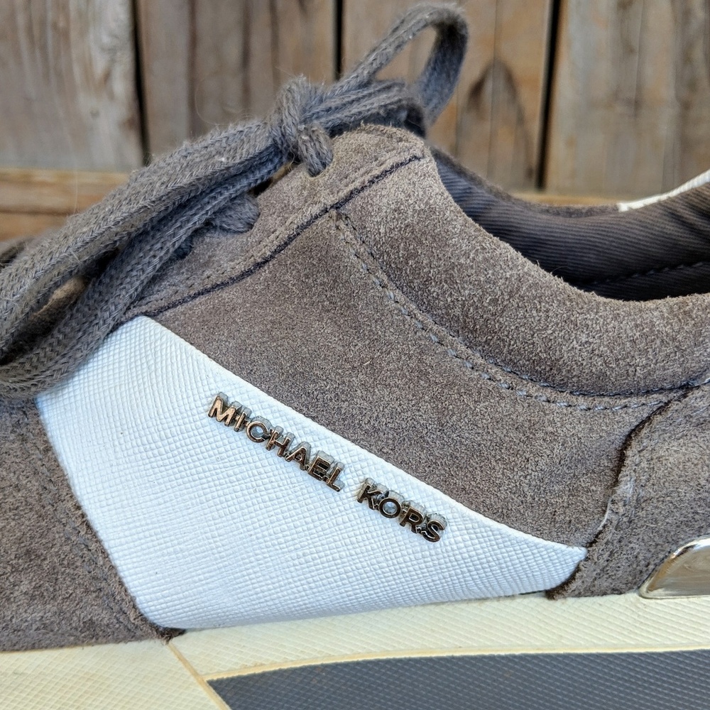 Michael Kors Allie Suede Trainers, Sz 7 - Picture 3 of 8